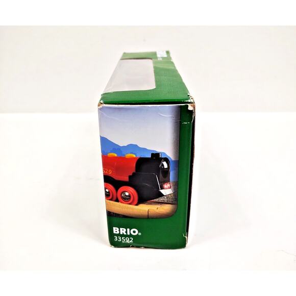 Brio World 33592 Battery Operated Wooden Mighty Red Action Locomotive for Train - Picture 6 of 7